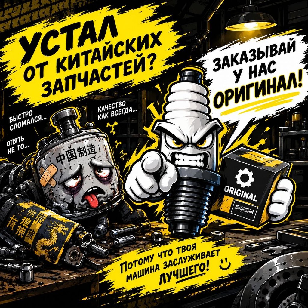 Устал от китайских запчастей? Заказывай у нас оригинал!